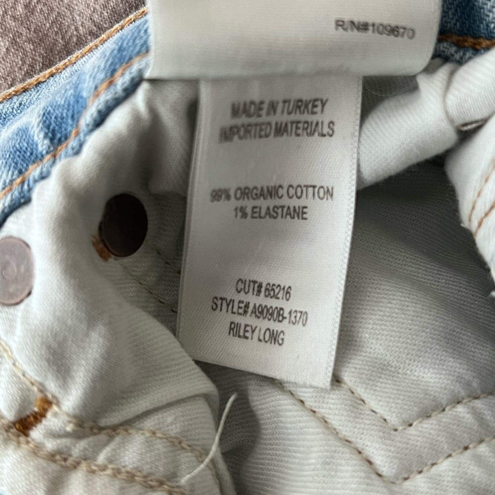 Agolde Riley Long High Rise Straight Jeans - Picture 8 of 9
